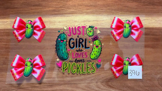 #396 Just a girl who loves pickles K's Krafty Barn