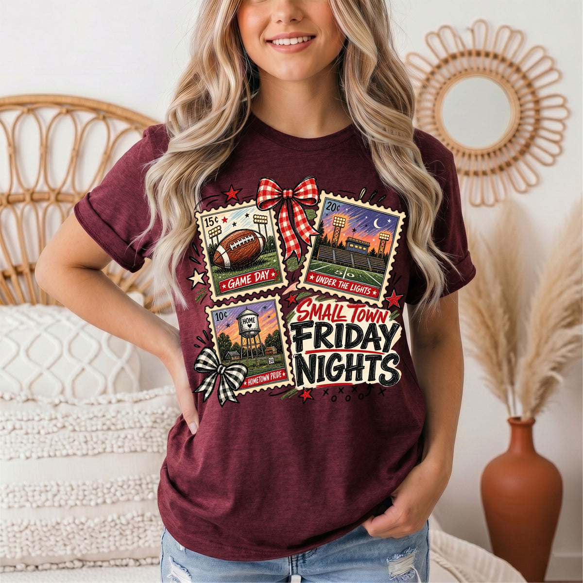 Small Town Friday Nights Football Graphic Tee