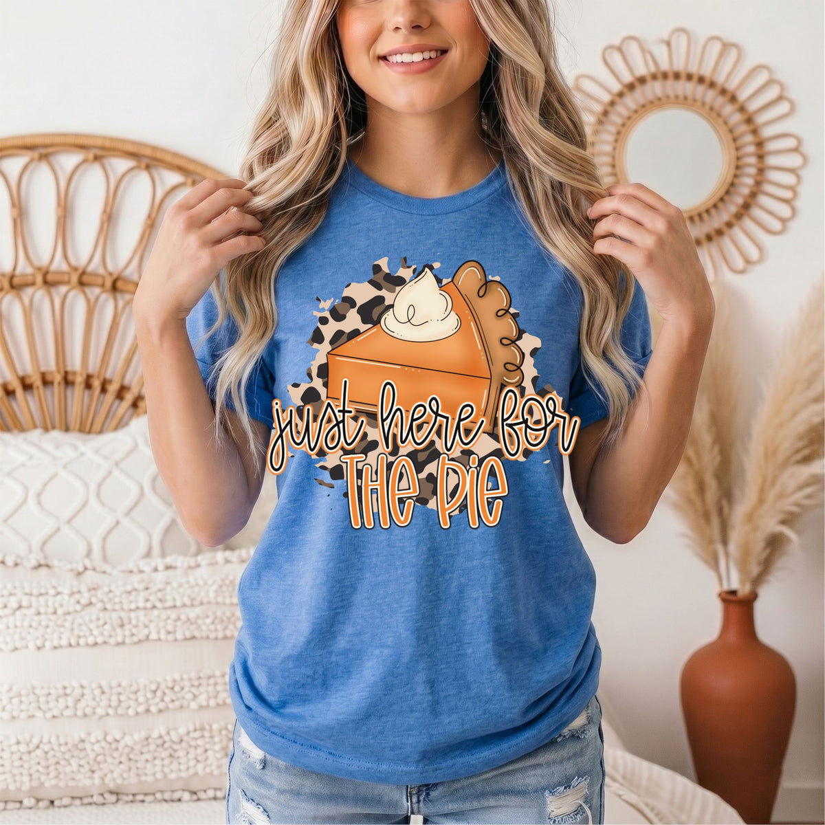 Just Here for the Pie Thanksgiving Graphic Tee