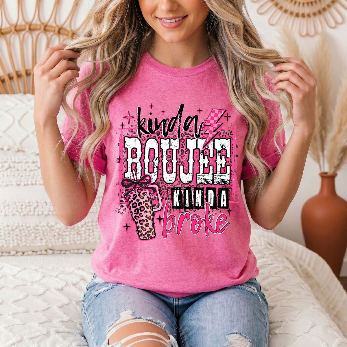 Kinda Boujee Kinda Broke Graphic Tee