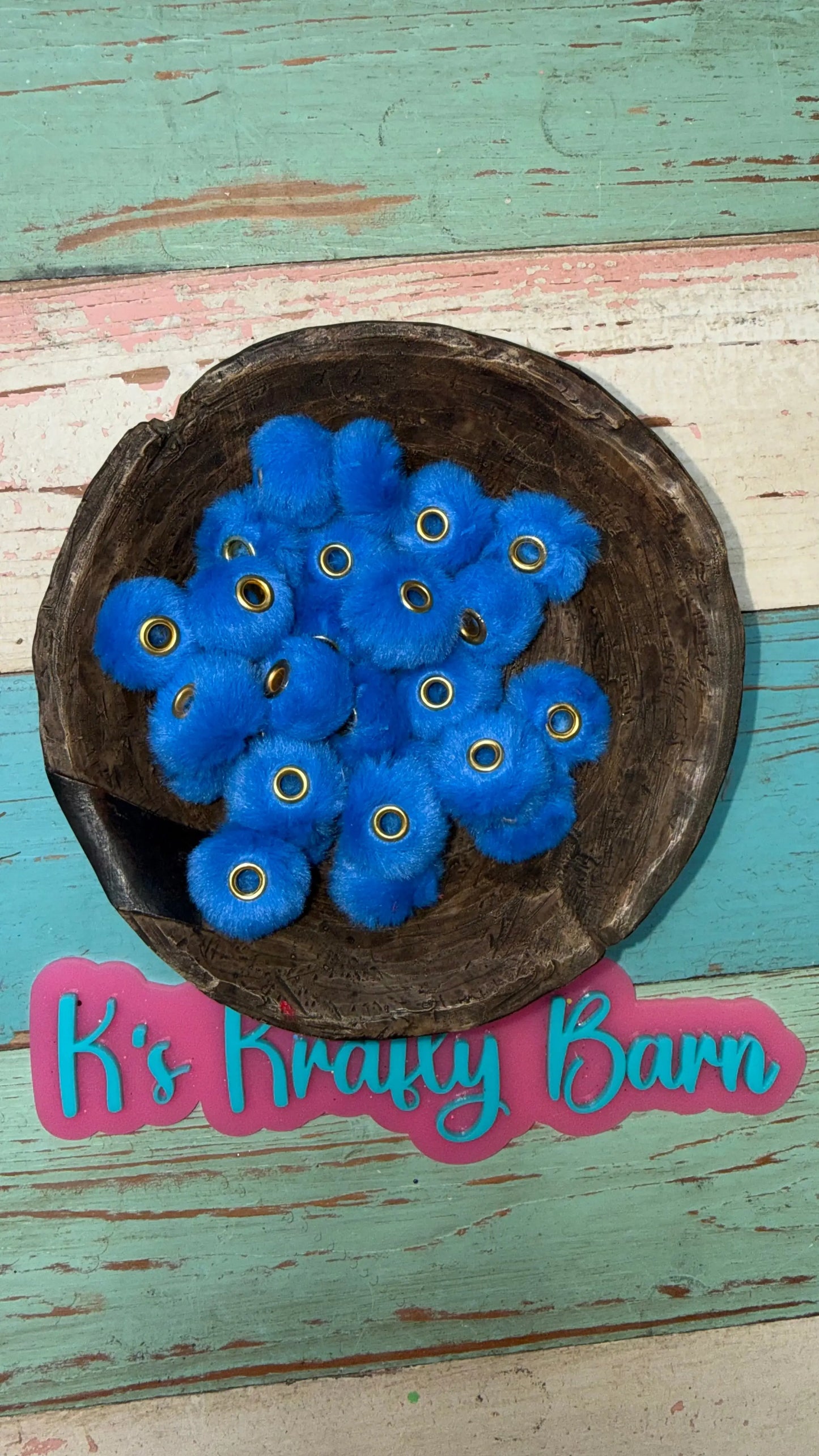 20mm Fluffy Spacers for beadable items-10 pack K's Krafty Barn