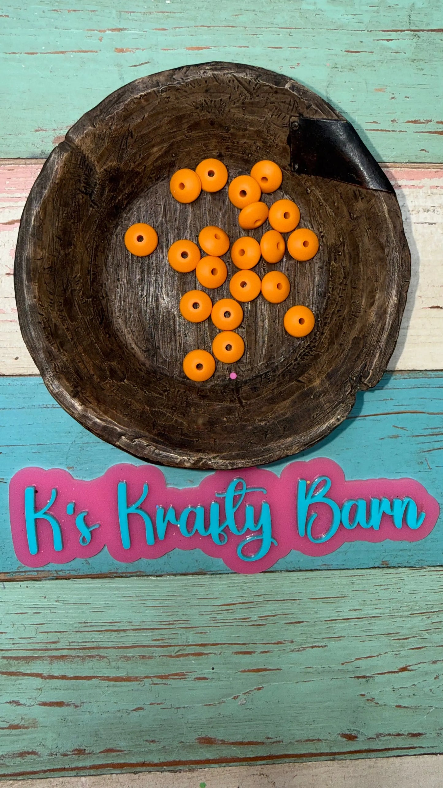 12mm Silicone Lentil spacers for beadable items-20pk K's Krafty Barn