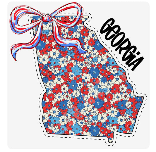Floral Georgia Bow