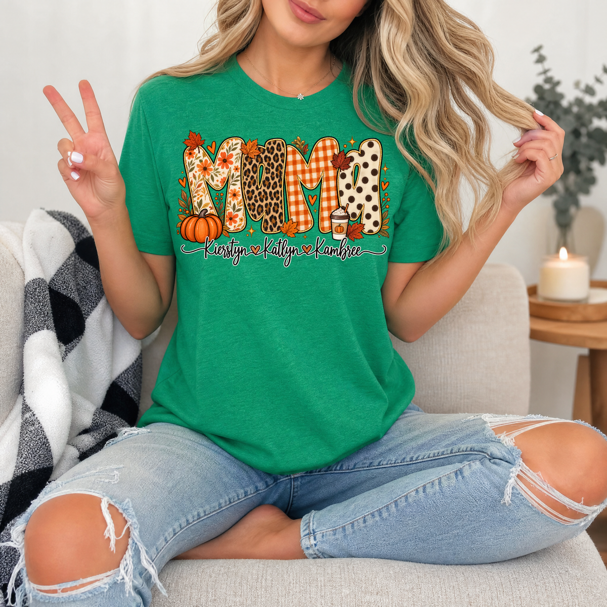 Leopard Fall Fully Customizable Premium Graphic Tee