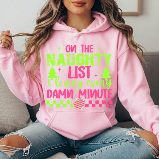 Naughty List Premium Graphic Hoodie