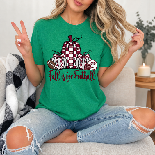 Fall Is For Football - Mississippi State Premium Graphic Tee