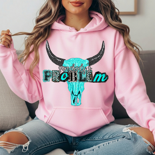 Somebody's Problem Longhorn Premium Hoodie Sweatshirt