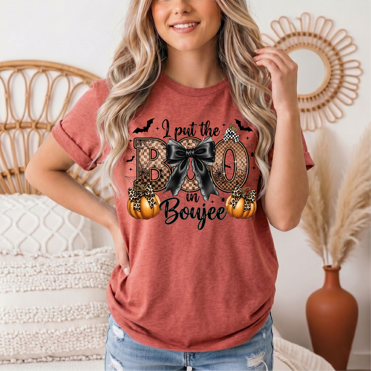 I Put the Boo in Boujee Halloween Graphic Tee