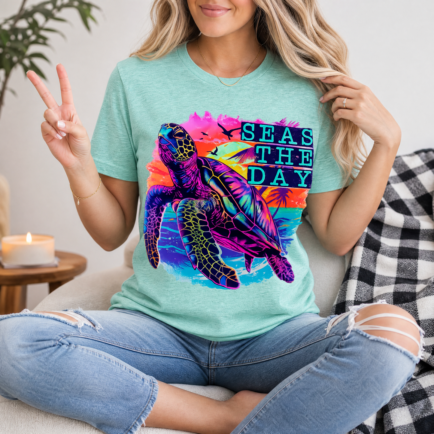 Seas The Day Premium Graphic Tee
