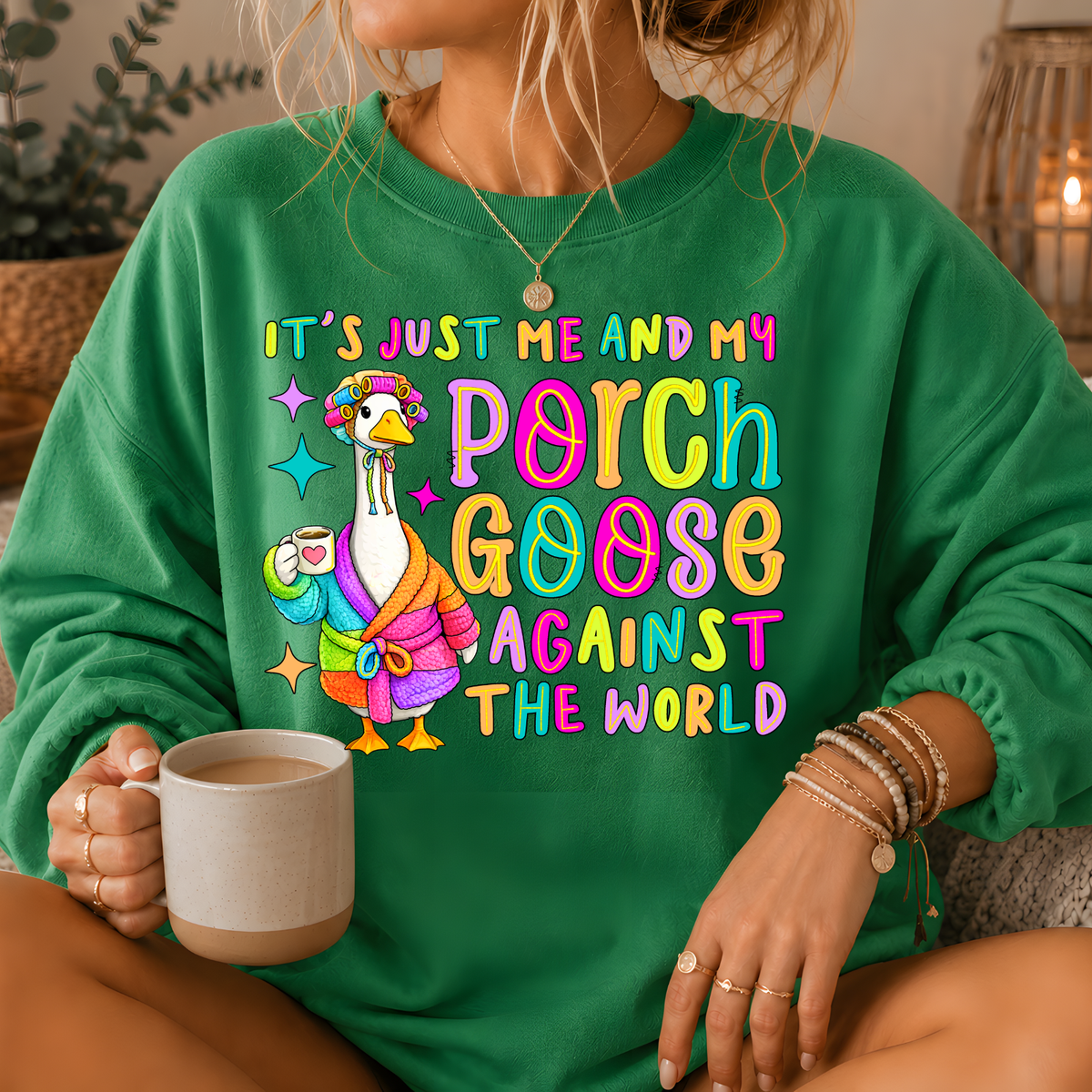 Porch Goose Against the World Crewneck Sweatshirt