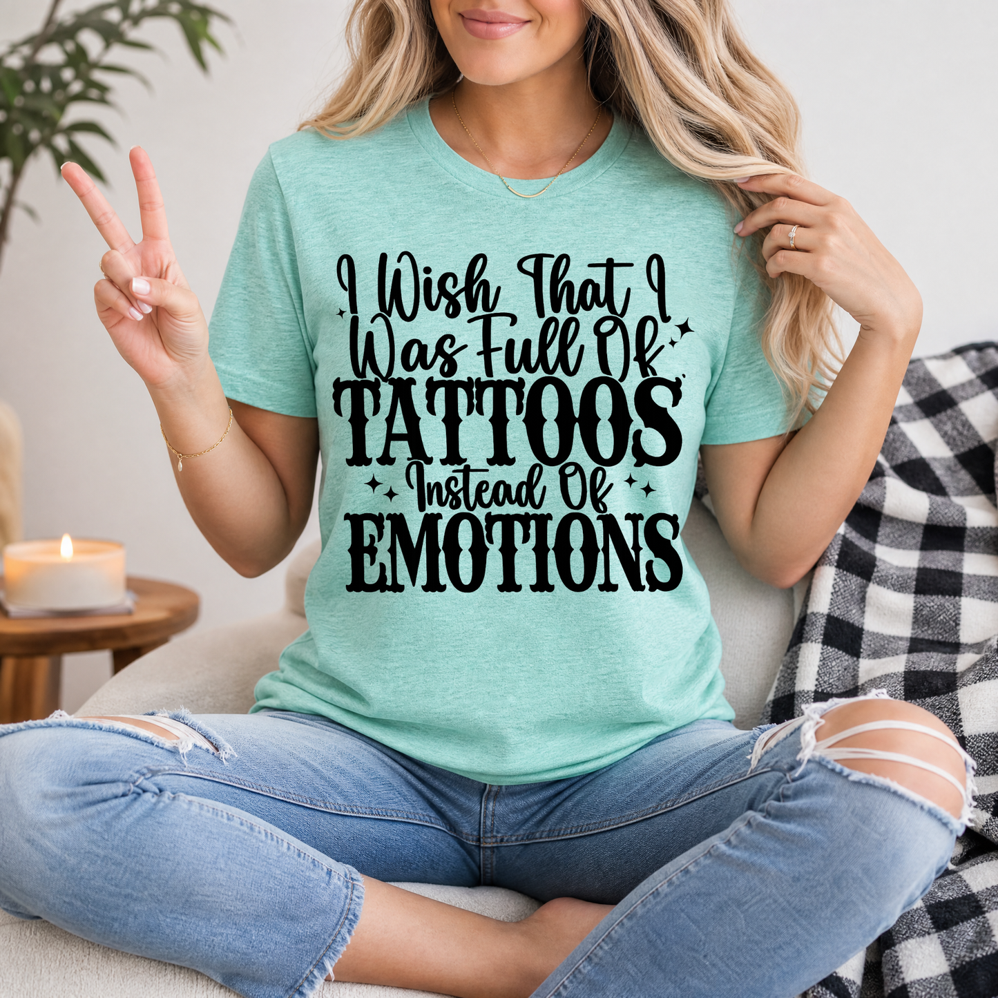 Tattoos Instead of Emotions Premium Graphic Tee