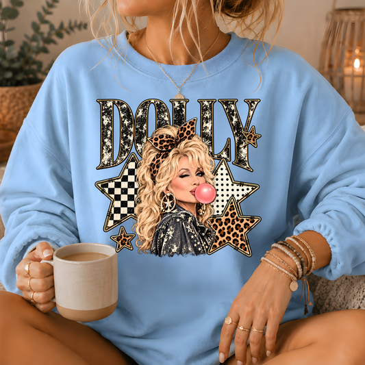Dolly Bubblegum & Stars Crewneck Sweatshirt