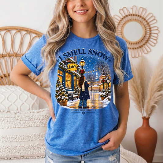 I Smell Snow Graphic Tee – Stars Hollow Winter Scene