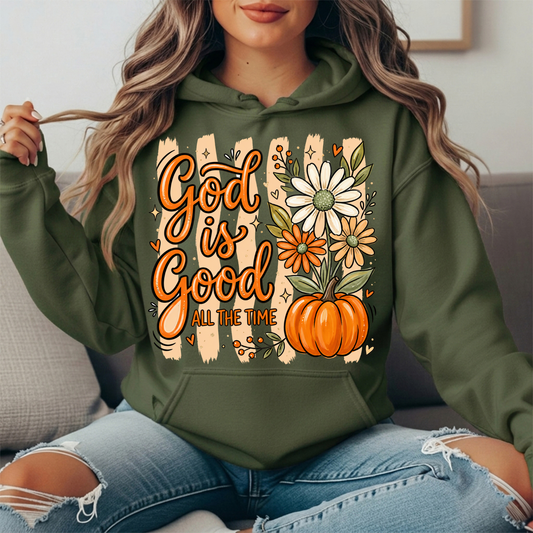 God Is Good Pumpkin Premium Hoodie Sweatshirt