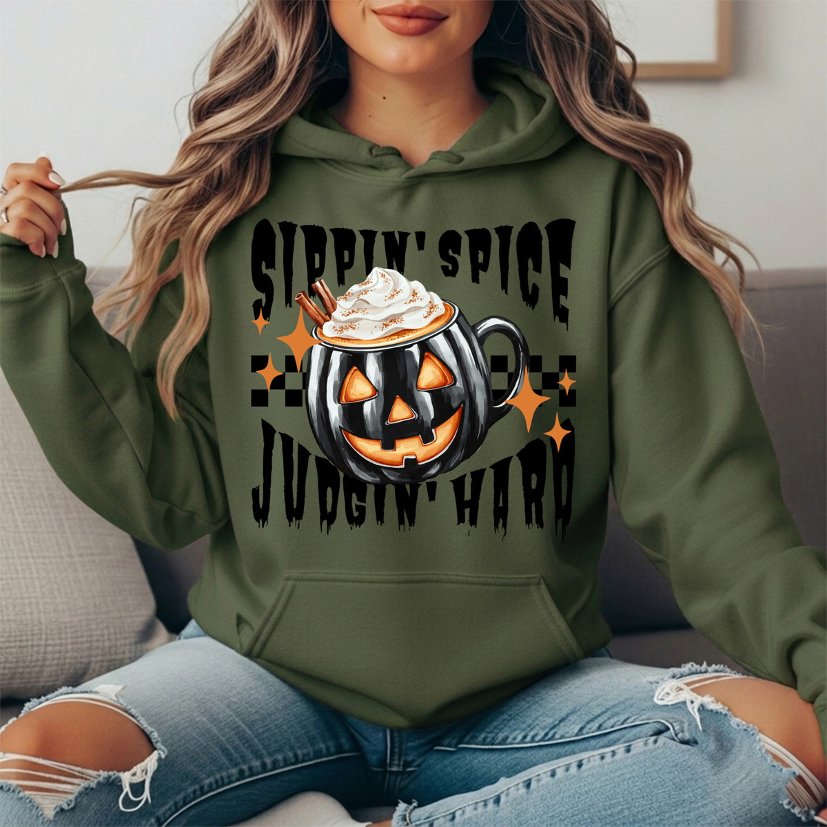 Sippin' Spice Premium Hoodie Sweatshirt