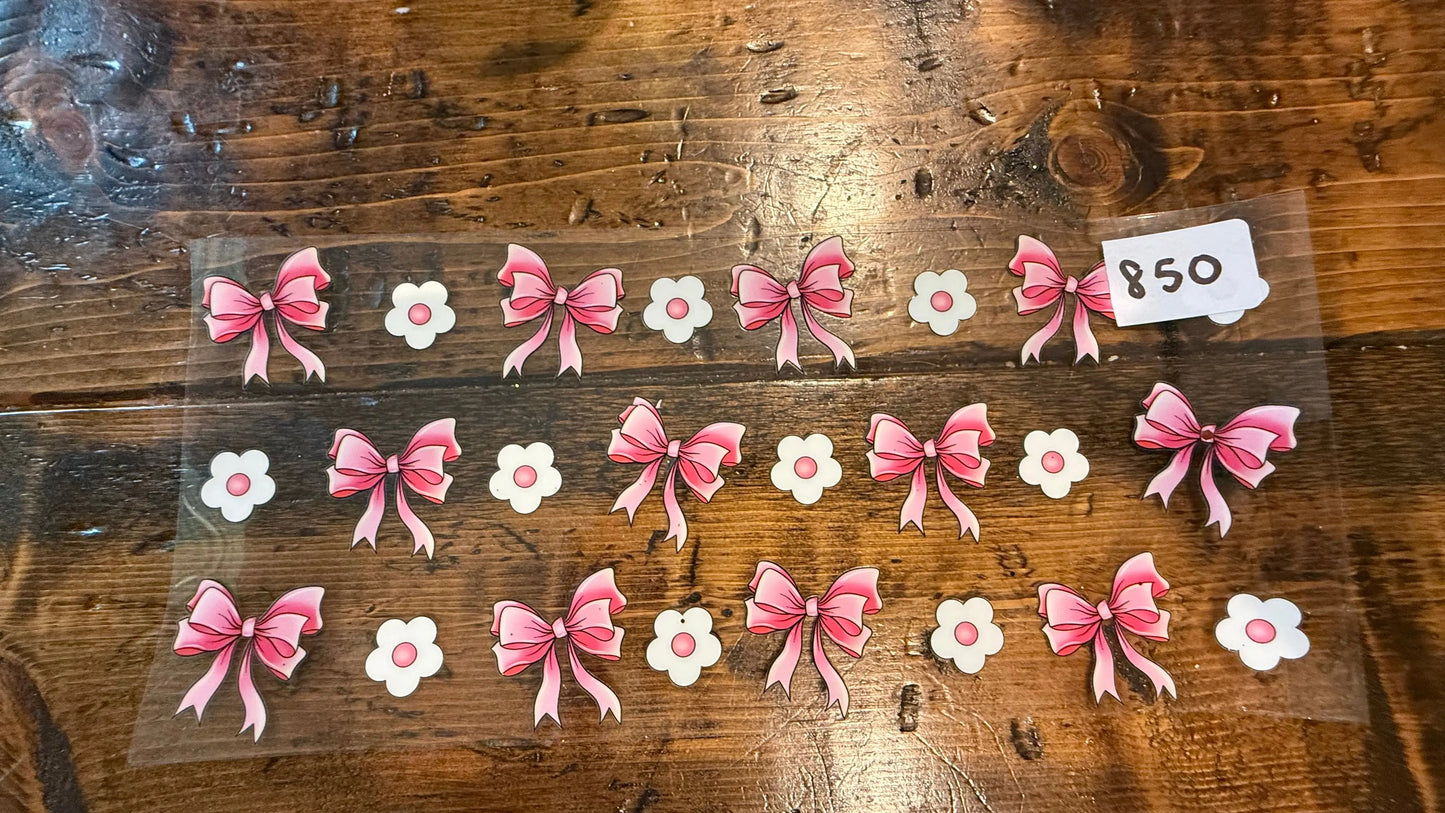 #850 40oz flowers and bows K's Krafty Barn