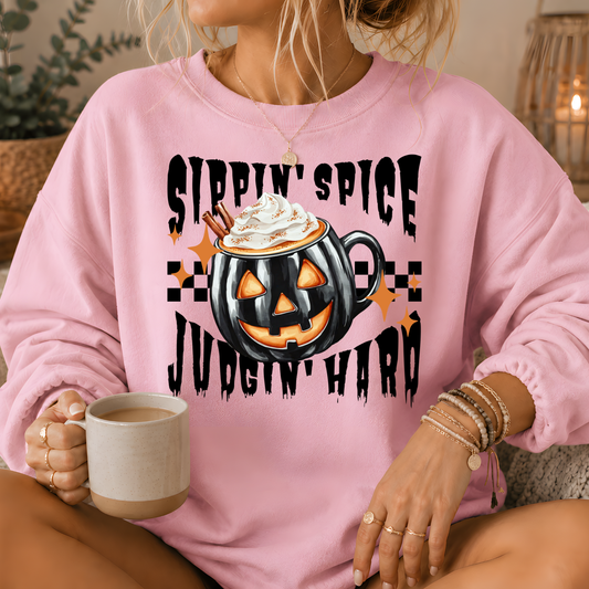 Sippin' Spice Premium Crewneck Sweatshirt