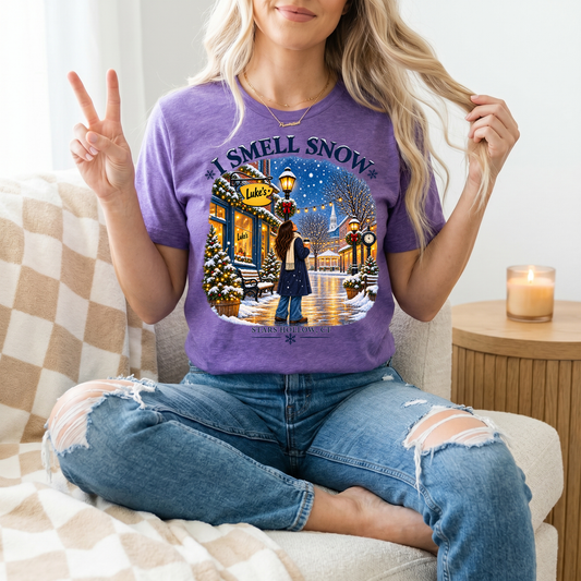 I Smell Snow Stars Hollow Winter Graphic Tee