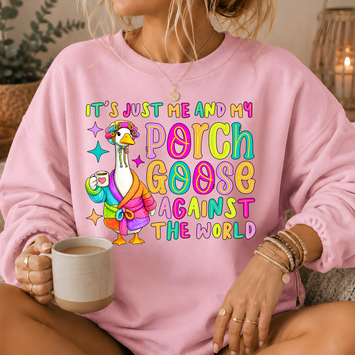 Porch Goose Against the World Crewneck Sweatshirt