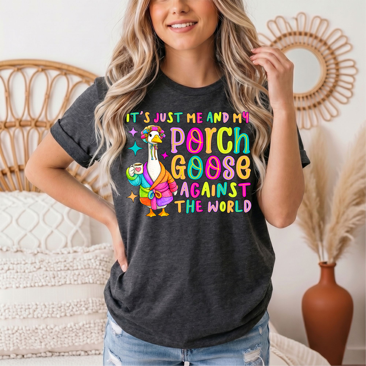 Me and My Porch Goose Against the World Graphic Tee