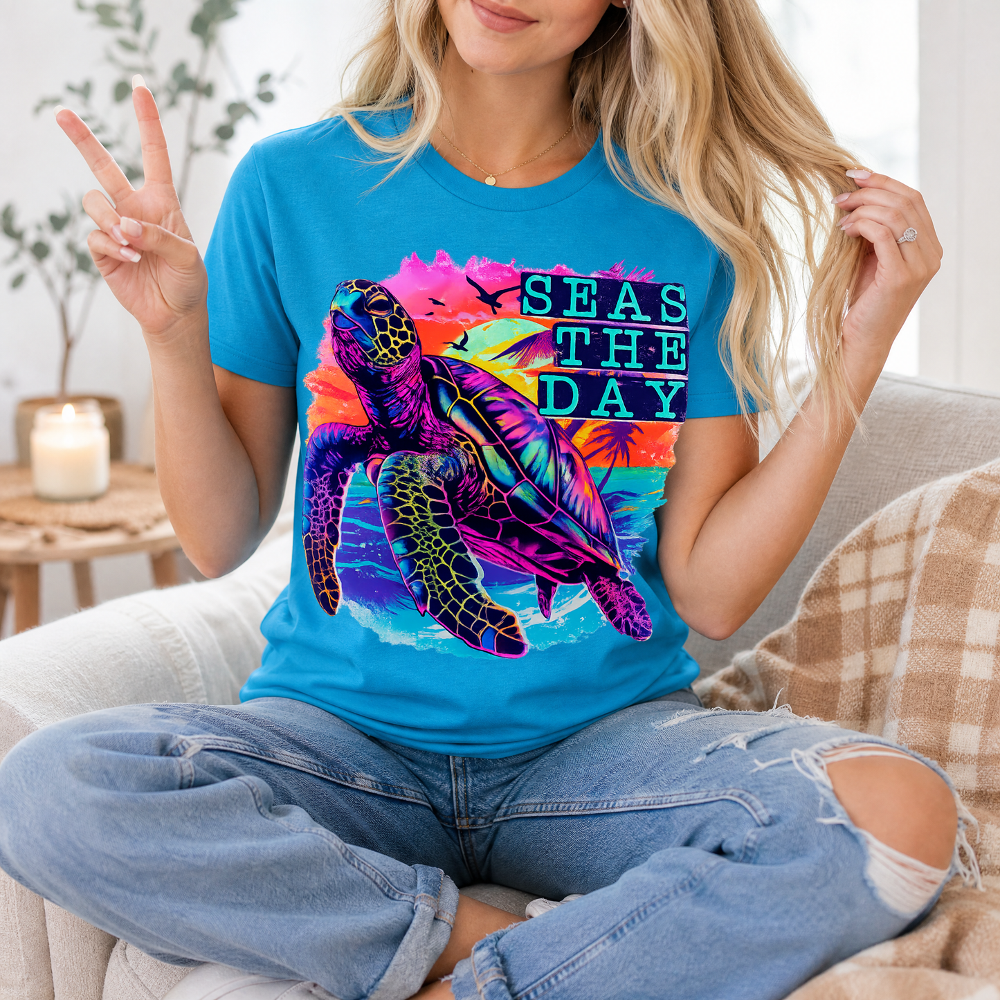 Seas The Day Premium Graphic Tee