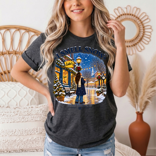I Smell Snow Graphic Tee – Stars Hollow Winter Scene