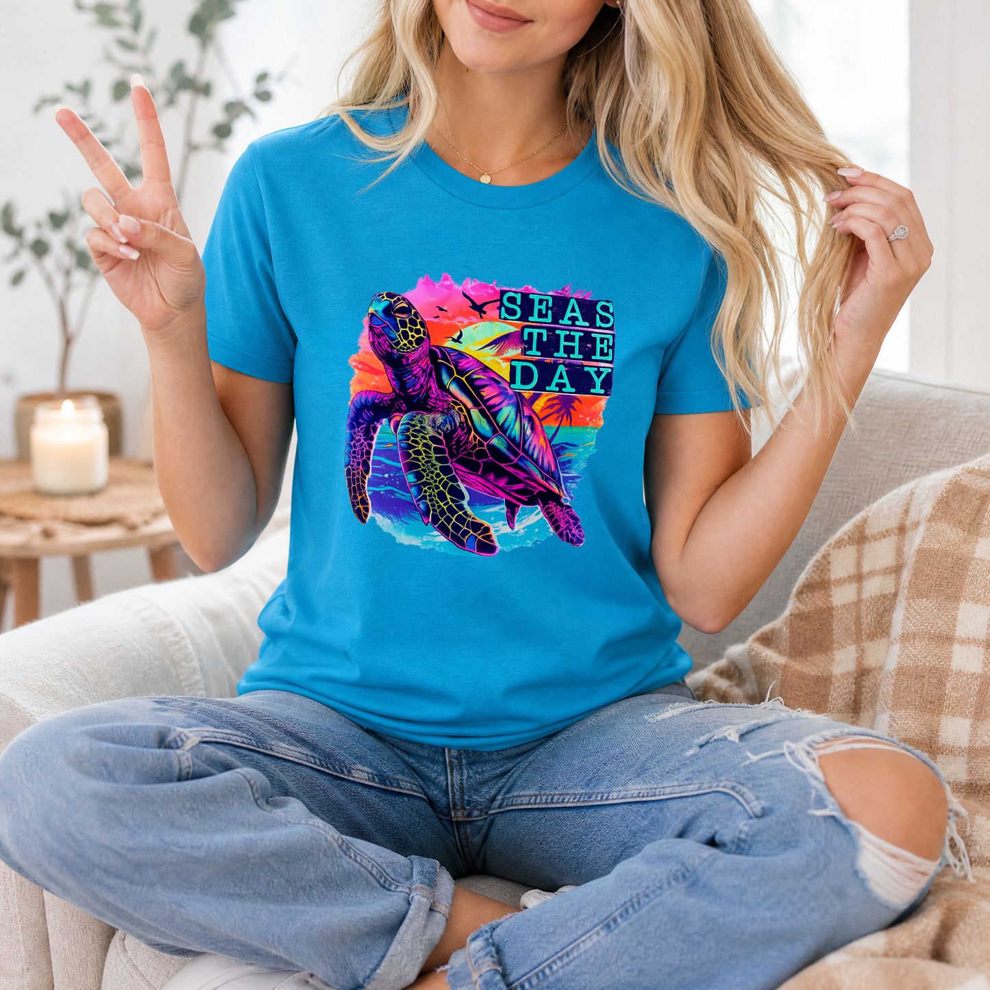 Seas The Day Premium Graphic Tee