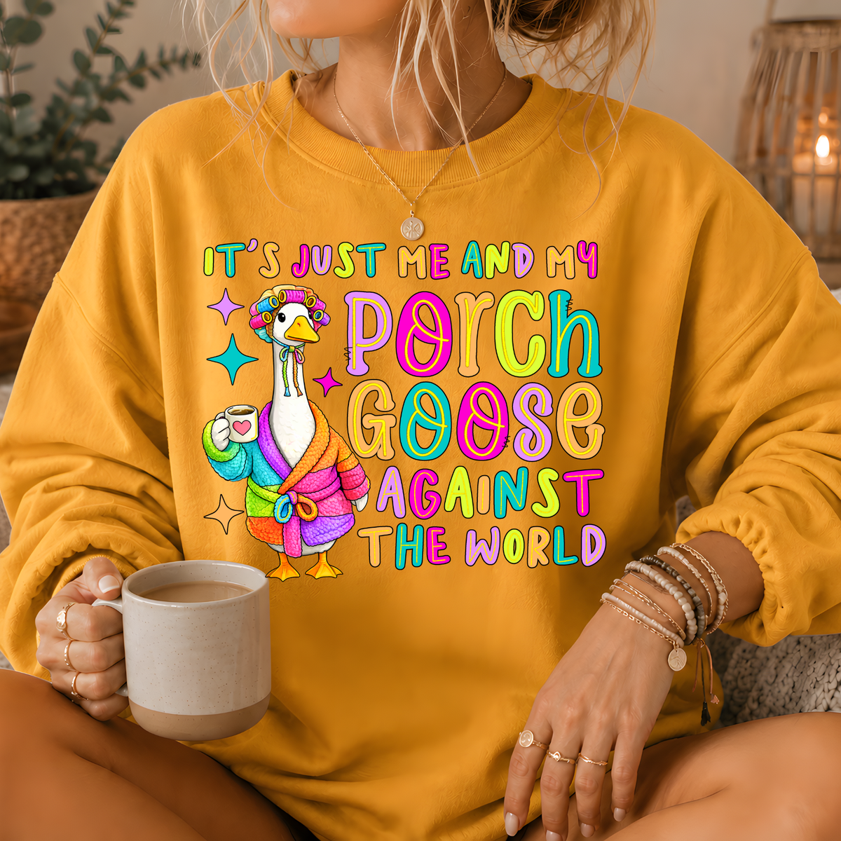 Porch Goose Against the World Crewneck Sweatshirt