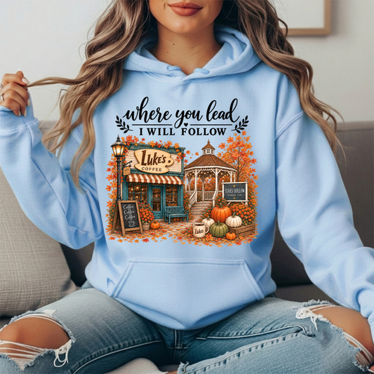 Where You Lead, I Will Follow Premium Hoodie Sweatshirt