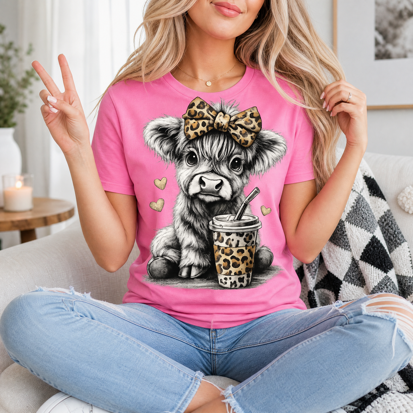 Leopard Highland Premium Graphic Tee