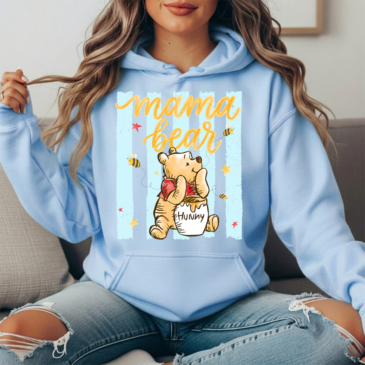 Mama Bear Honey Pot Graphic Hoodie