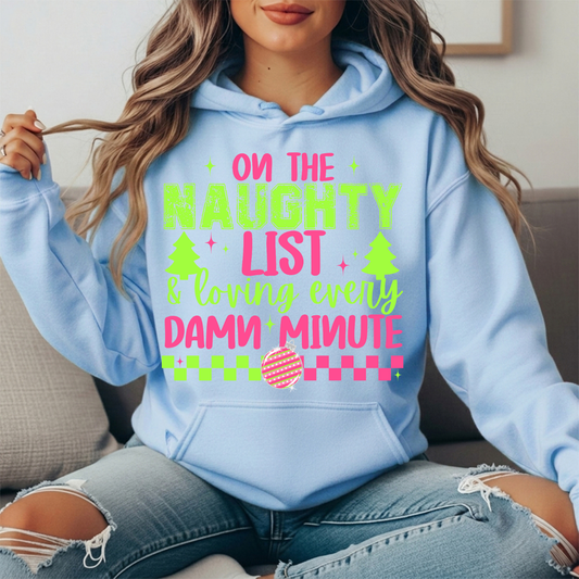 Naughty List Premium Graphic Hoodie