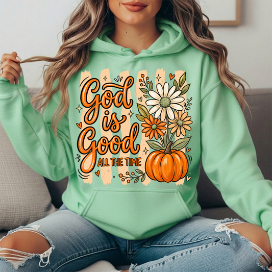 God Is Good Pumpkin Premium Hoodie Sweatshirt