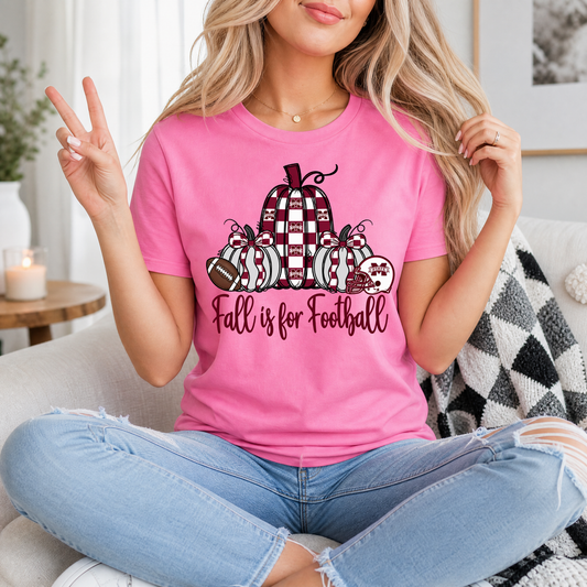 Fall Is For Football - Mississippi State Premium Graphic Tee