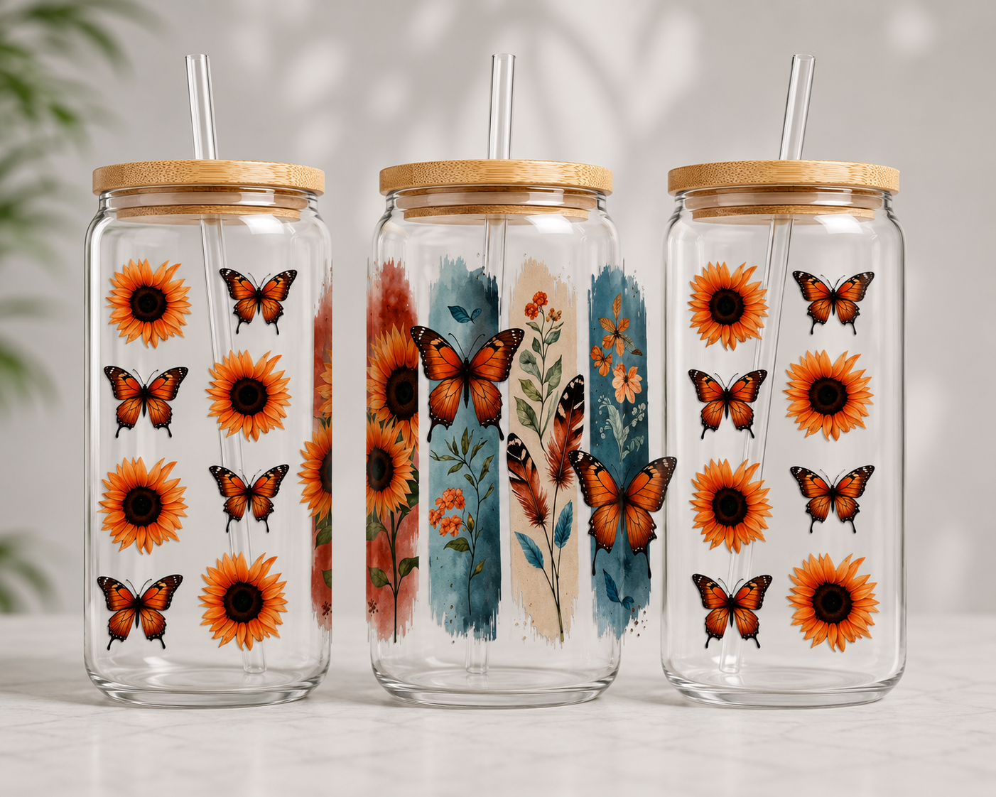 Butterflies and Sunflowers #1561
