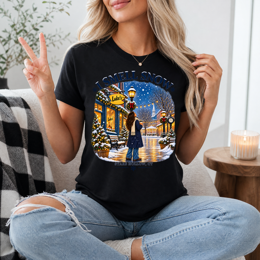 I Smell Snow Stars Hollow Winter Graphic Tee