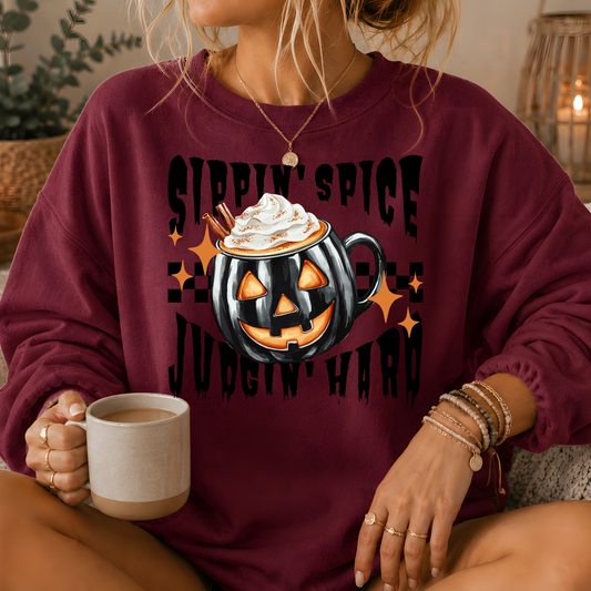 Sippin' Spice Premium Crewneck Sweatshirt