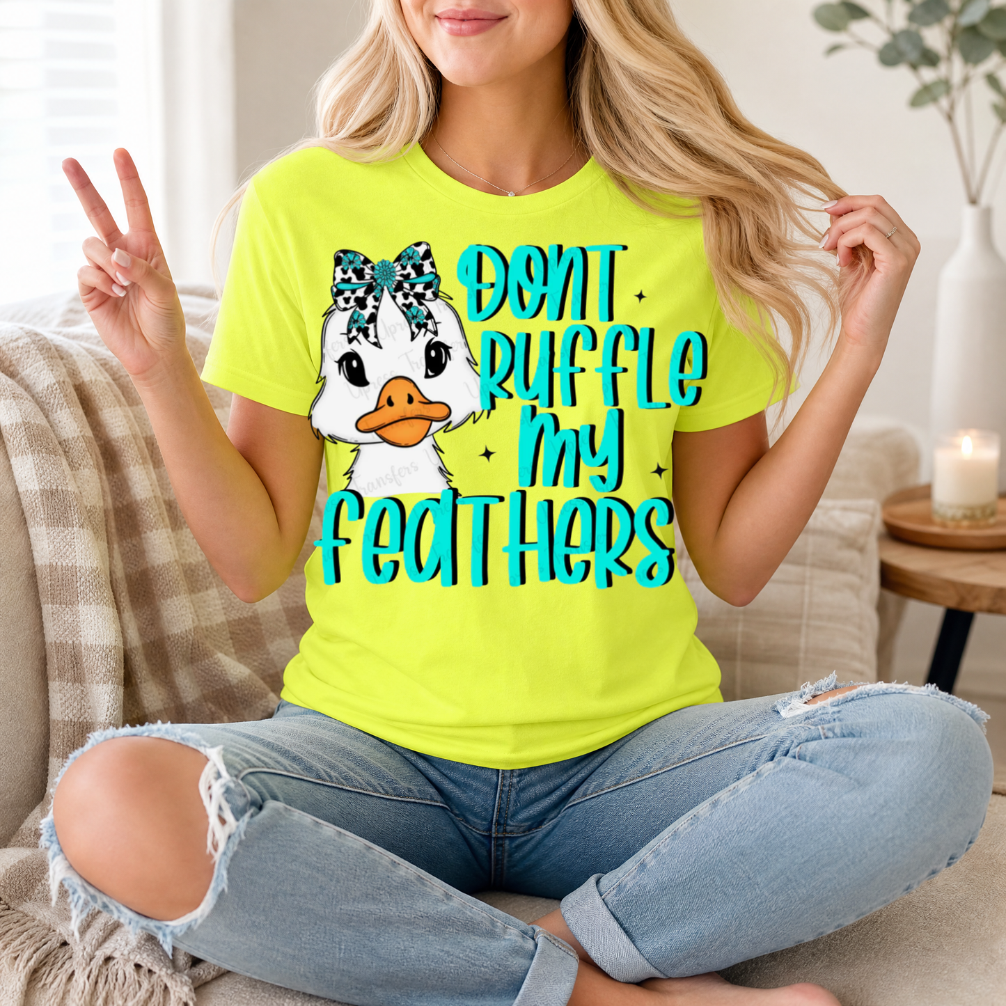 Don't Ruffle My Feathers Premium Graphic Tee