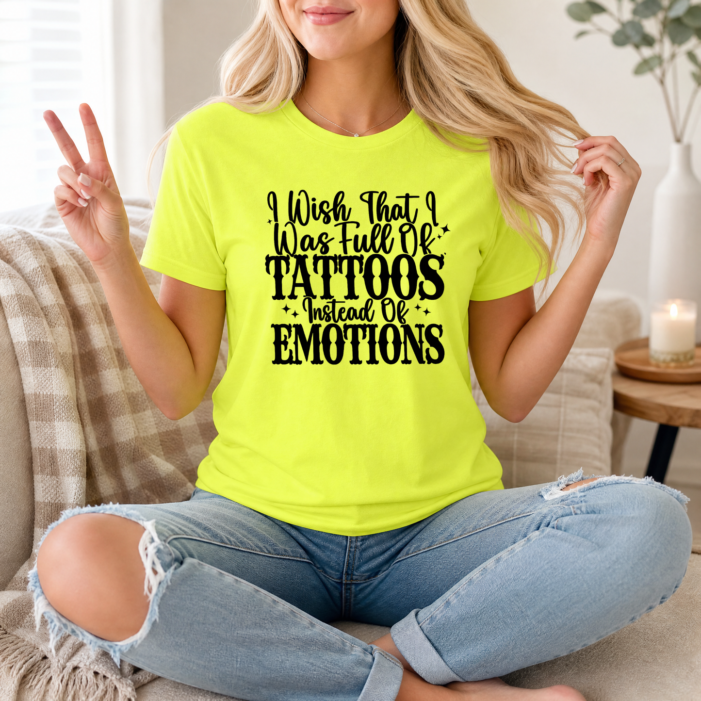 Tattoos Instead of Emotions Premium Graphic Tee