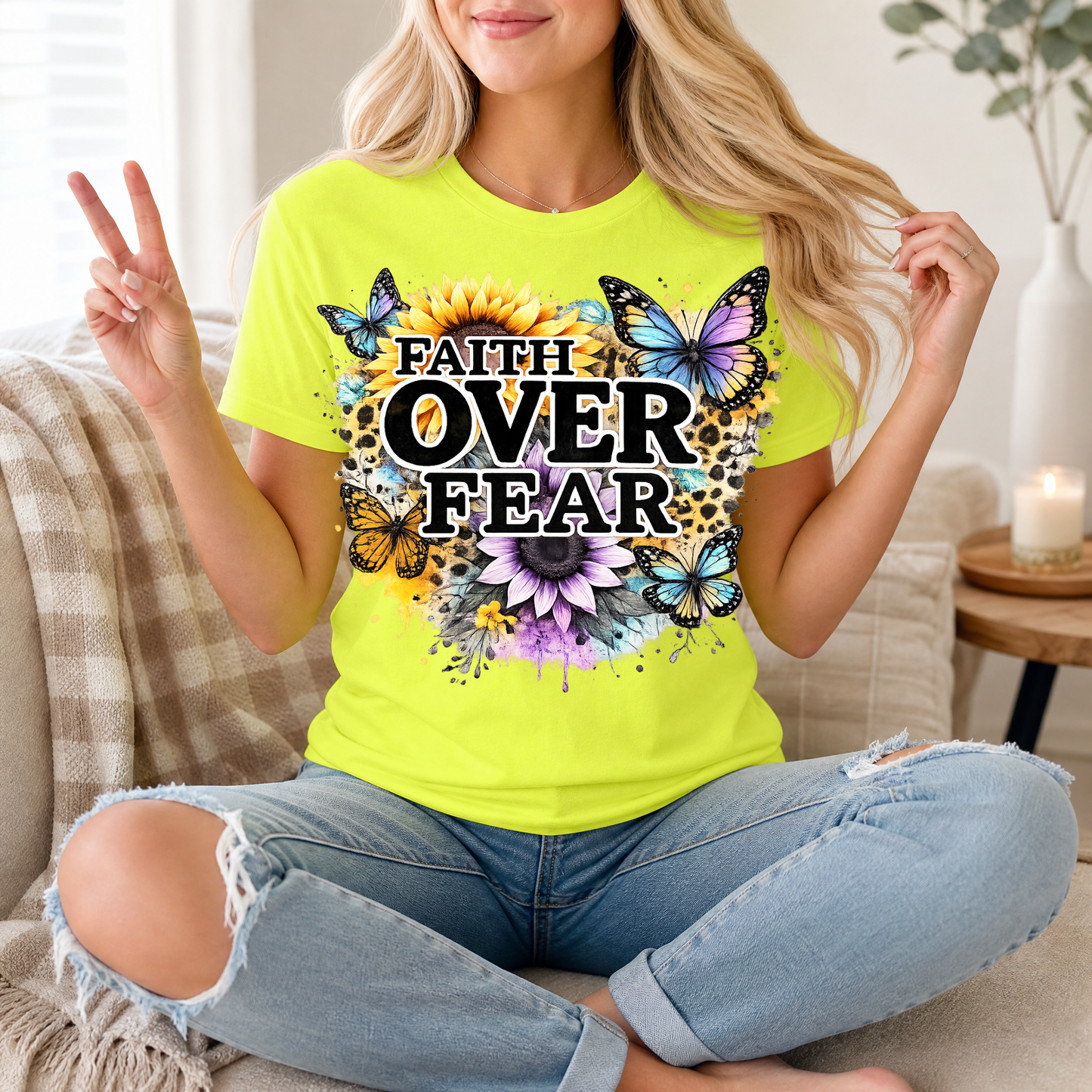 Faith Over Fear Premium Graphic Tee
