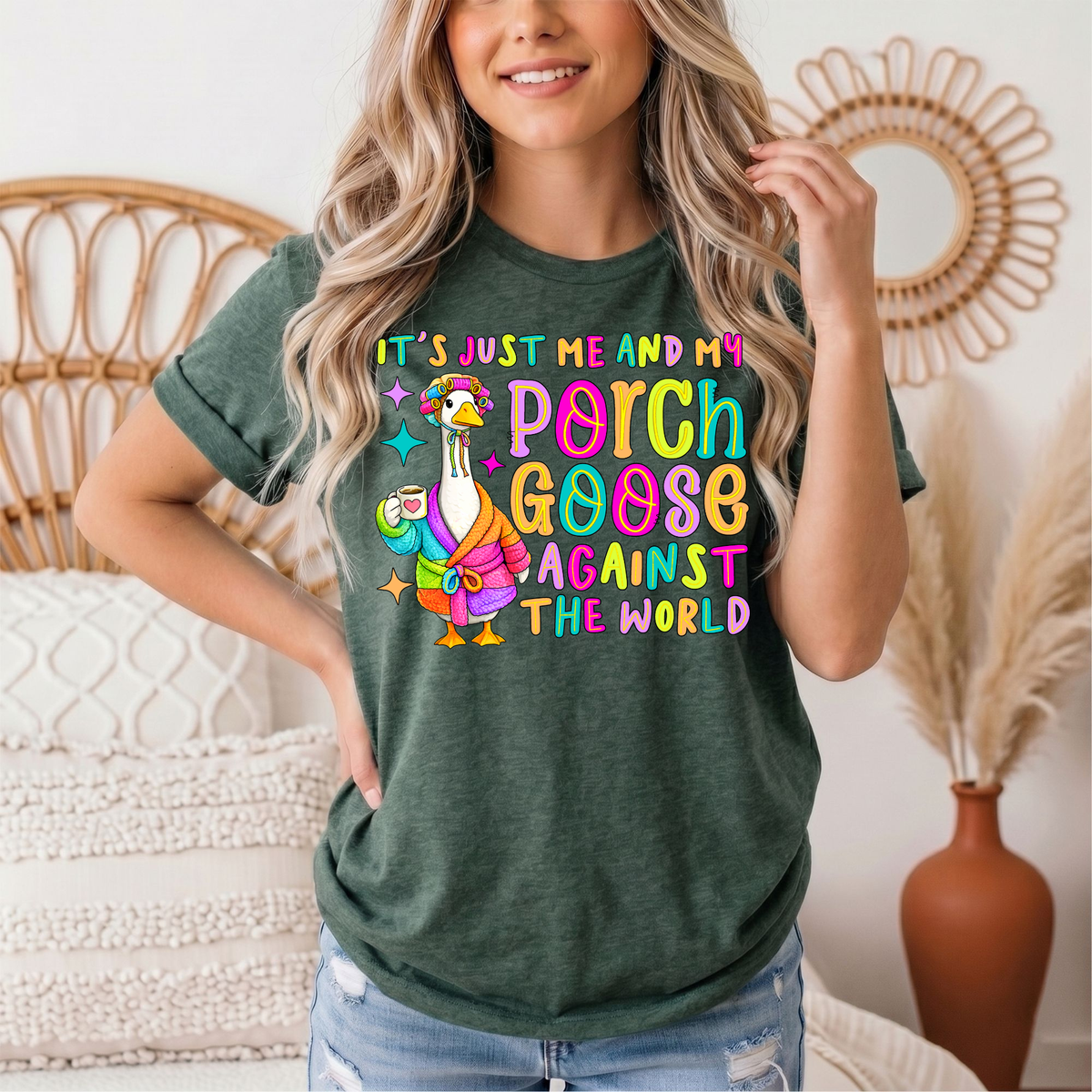 Me and My Porch Goose Against the World Graphic Tee