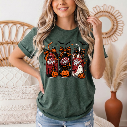 Dr P Halloween Bows & Ghost Graphic Tee
