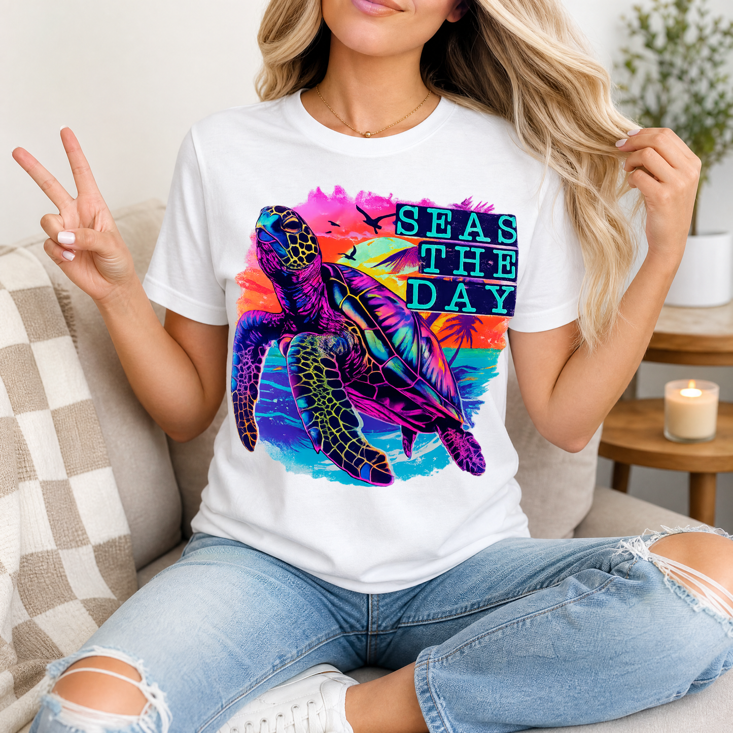 Seas The Day Premium Graphic Tee