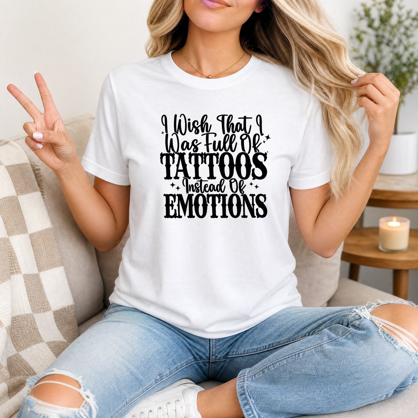 Tattoos Instead of Emotions Premium Graphic Tee