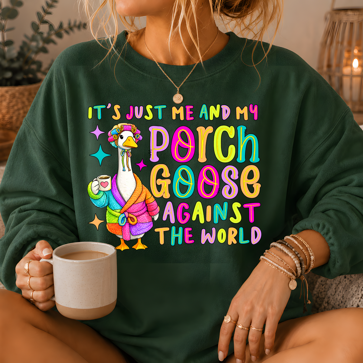 Porch Goose Against the World Crewneck Sweatshirt