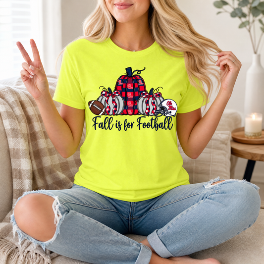 Fall Is For Football - Mississippi Premium Graphic Tee