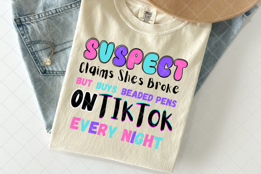 Suspect buys beaded pens