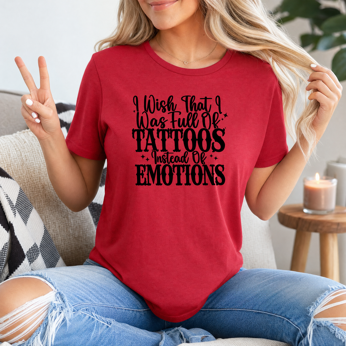 Tattoos Instead of Emotions Premium Graphic Tee