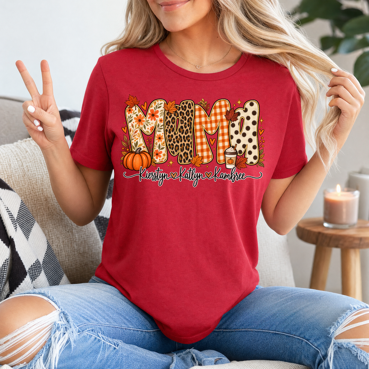Leopard Fall Fully Customizable Premium Graphic Tee