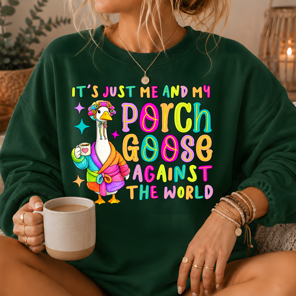 Porch Goose Against the World Crewneck Sweatshirt